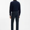 Slim-fit trousers in stretch-cotton gabardine