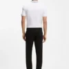 Slim-fit trousers in stretch-cotton gabardine