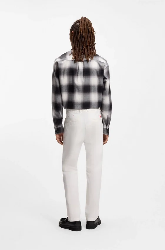 Slim-fit trousers in stretch-cotton gabardine Slim-fit trousers in stretch-cotton gabardine