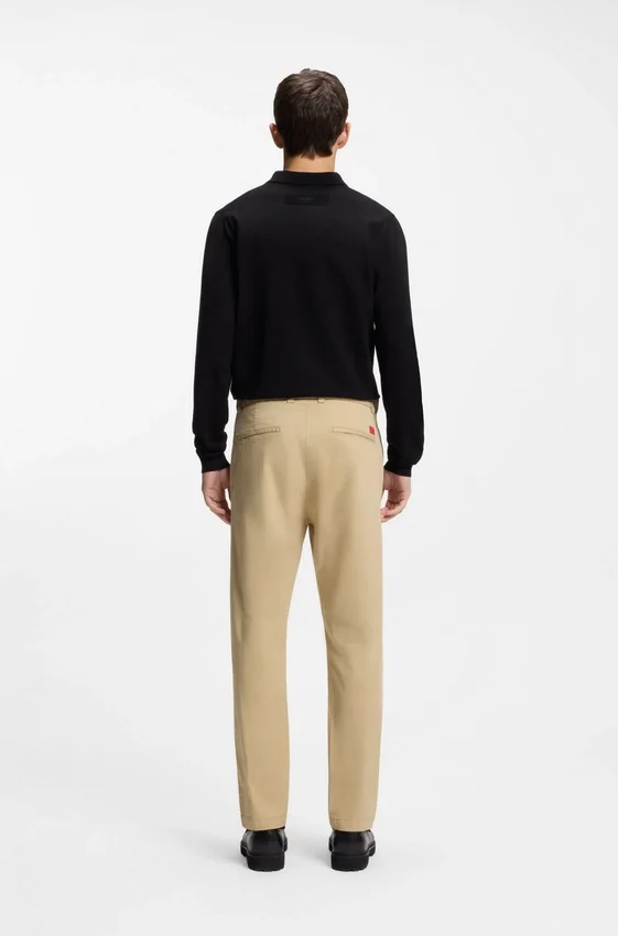 Slim-fit trousers in stretch-cotton gabardine Slim-fit trousers in stretch-cotton gabardine