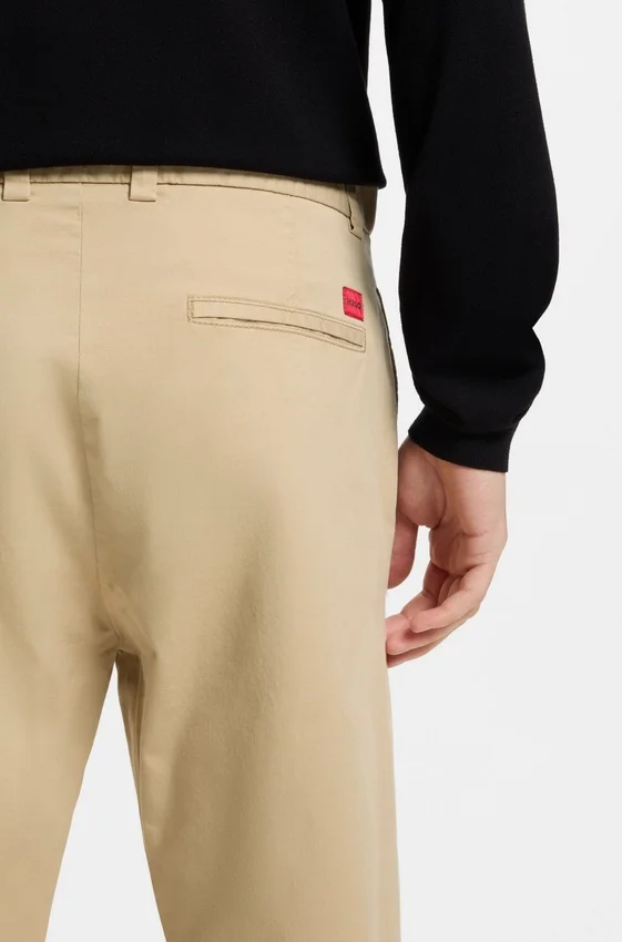 Slim-fit trousers in stretch-cotton gabardine Slim-fit trousers in stretch-cotton gabardine