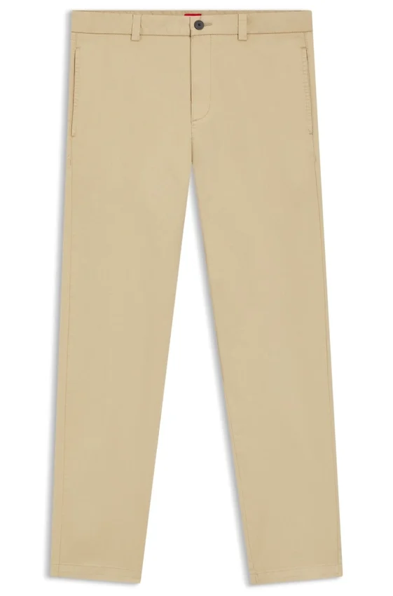 Slim-fit trousers in stretch-cotton gabardine Slim-fit trousers in stretch-cotton gabardine
