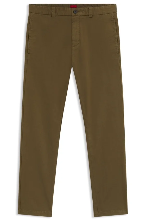 Slim-fit trousers in stretch-cotton gabardine Slim-fit trousers in stretch-cotton gabardine