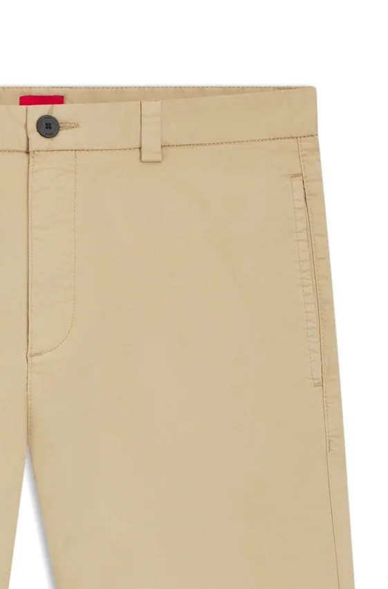 Slim-fit trousers in stretch-cotton gabardine Slim-fit trousers in stretch-cotton gabardine