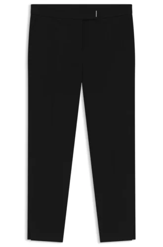 Slim-fit trousers in stretch fabric
