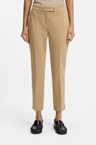 Slim-fit trousers in stretch jersey
