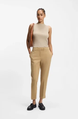 Slim-fit trousers in stretch jersey