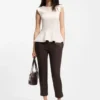 Slim-fit trousers in stretch jersey Slim-fit trousers in stretch jersey