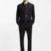 Slim-fit trousers in twill fabric