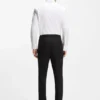 Slim-fit trousers in twill fabric