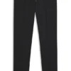 Slim-fit trousers in virgin wool and silk