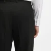 Slim-fit trousers in wool-blend poplin Slim-fit trousers in wool-blend poplin