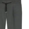 Slim-fit trousers in wool-blend sharkskin