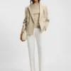Slim-fit trousers with hem slits Slim-fit trousers with hem slits