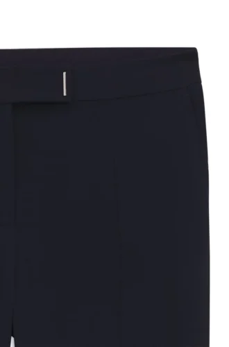 Slim-fit trousers with hem slits
