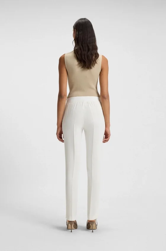 Slim-fit trousers with hem slits Slim-fit trousers with hem slits