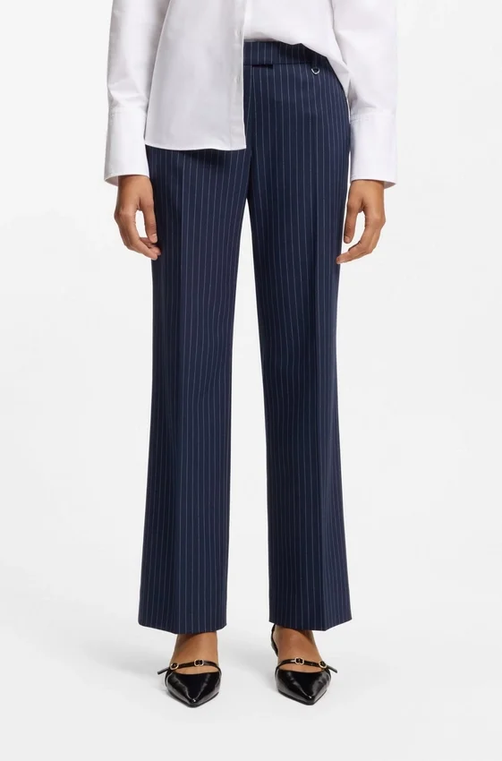 Slim-fit trousers with pinstripe Slim-fit trousers with pinstripe