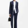 Slim-fit trousers with pinstripe Slim-fit trousers with pinstripe