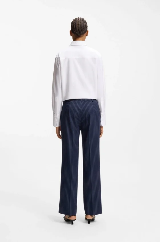 Slim-fit trousers with pinstripe Slim-fit trousers with pinstripe