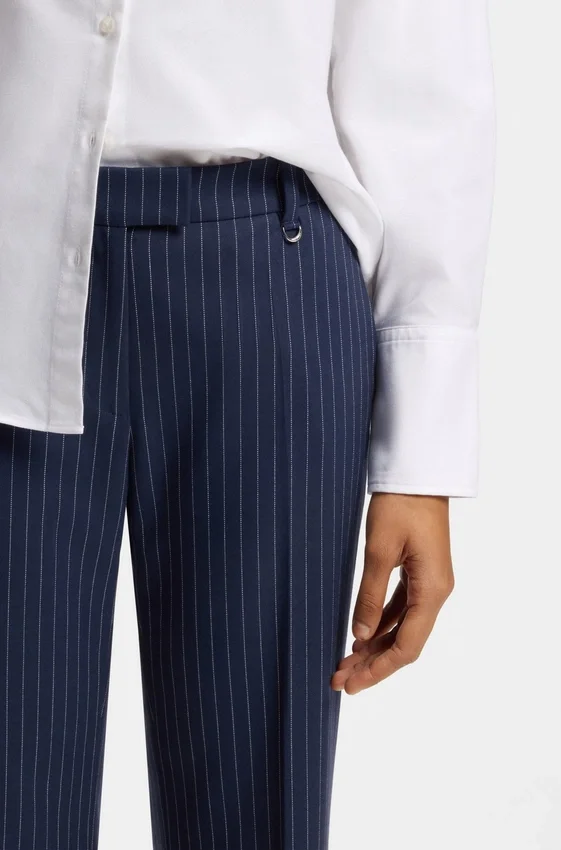 Slim-fit trousers with pinstripe Slim-fit trousers with pinstripe