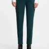 Slim-fit trousers with slit hems Slim-fit trousers with slit hems