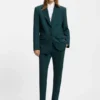 Slim-fit trousers with slit hems Slim-fit trousers with slit hems