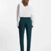 Slim-fit trousers with slit hems Slim-fit trousers with slit hems