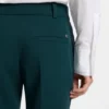Slim-fit trousers with slit hems Slim-fit trousers with slit hems