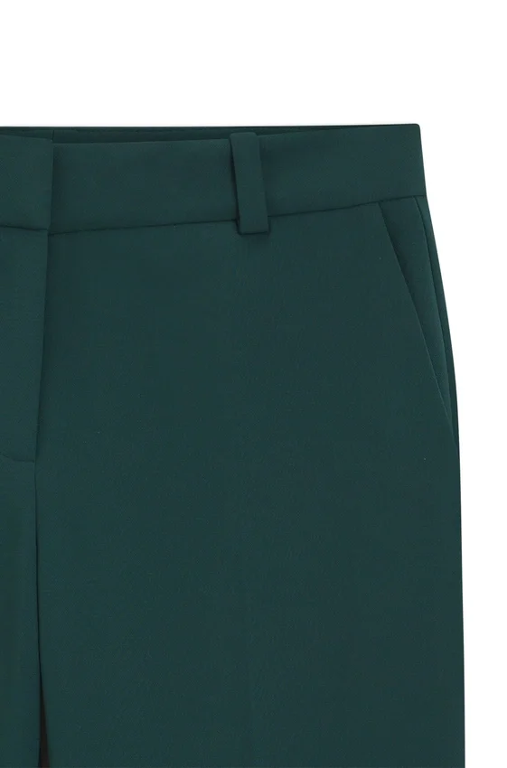 Slim-fit trousers with slit hems Slim-fit trousers with slit hems