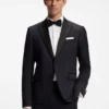 Slim-fit tuxedo jacket in virgin-wool serge Slim-fit tuxedo jacket in virgin-wool serge