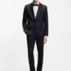 Slim-fit tuxedo jacket in virgin-wool serge Slim-fit tuxedo jacket in virgin-wool serge