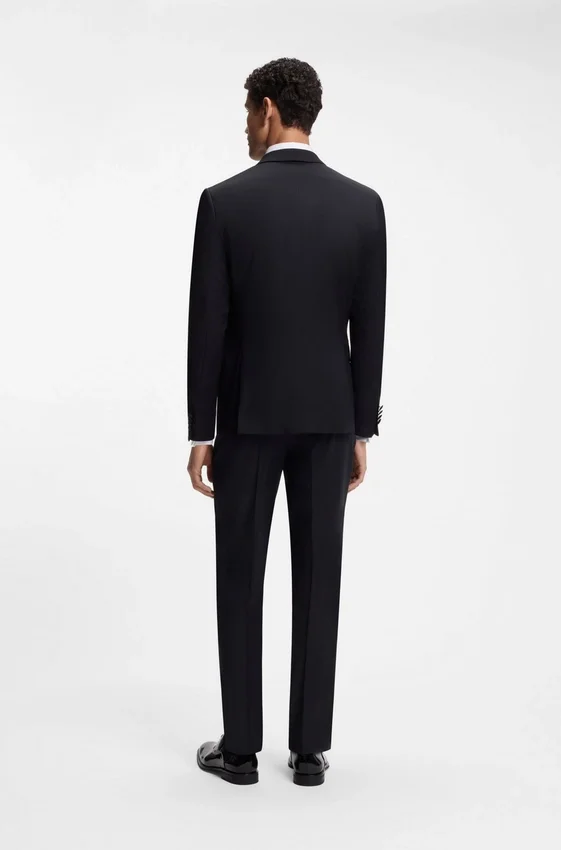 Slim-fit tuxedo jacket in virgin-wool serge Slim-fit tuxedo jacket in virgin-wool serge