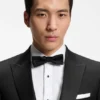 Slim-fit tuxedo jacket in virgin-wool serge Slim-fit tuxedo jacket in virgin-wool serge