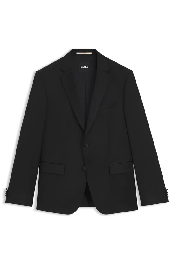 Slim-fit tuxedo jacket in virgin-wool serge Slim-fit tuxedo jacket in virgin-wool serge