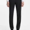 Slim-fit tuxedo pants in virgin wool serge