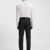 Slim-fit tuxedo pants in virgin wool serge