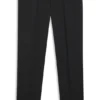 Slim-fit tuxedo pants in virgin wool serge