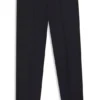 Slim-fit tuxedo pants in virgin wool serge