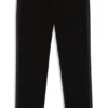 Slim-fit tuxedo trousers in cotton velvet