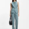 Slim-fit waistcoat in virgin wool