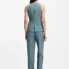 Slim-fit waistcoat in virgin wool