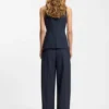 Slim-fit waistcoat in virgin wool