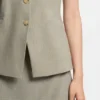 Slim-fit waistcoat in virgin wool