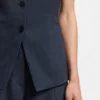 Slim-fit waistcoat in virgin wool