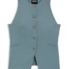 Slim-fit waistcoat in virgin wool