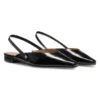 Slingback ballerina pumps in leather
