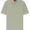 Slub-interlock polo shirt in a slim fit