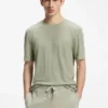 Slub-interlock T-shirt in a slim fit