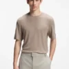 Slub-interlock T-shirt in a slim fit