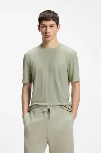 Slub-interlock T-shirt in a slim fit